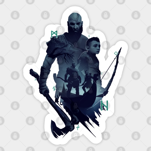 God of War Sticker by whydesign
